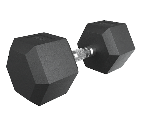 Гантель гексагональная обрезиненная Unix Fit 22,5 кг / шт.