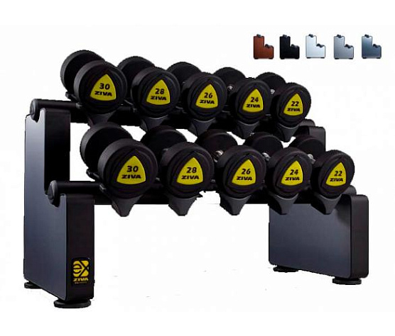 Стойка для 5 пар гантелей Ziva серия EX