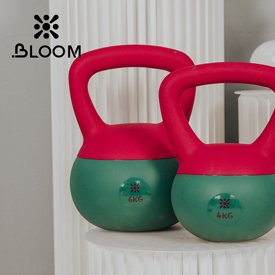 Гиря мягкая Bloom 2кг LB7012/02/RD красный-зеленый фото2