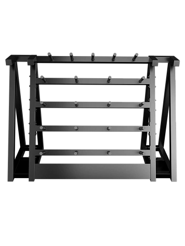 Стойка для хранения штанг для аэробики Bronze Gym 190х55х128, на 20 шт.