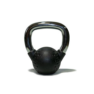 Купить Гиря Original FitTools Гиря 20 кг с хромированной ручкой полиуретановая (CPU) в Москве