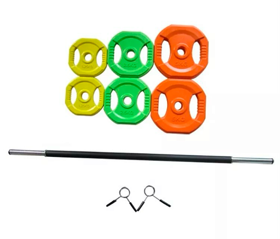 Памп-штанга Original FitTools OKPRO 20 кг фото1