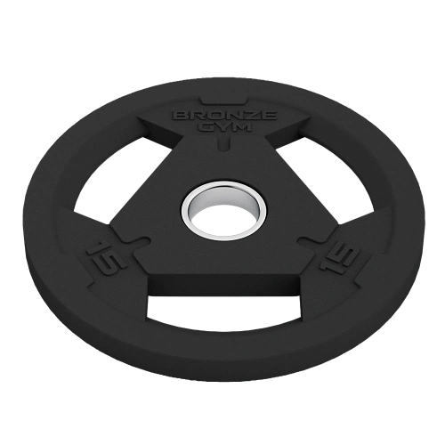 Диск олимпийский обрезиненный BRONZE GYM 15 кг