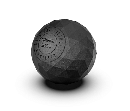 Набор из двух массажных мячей с кистевым эспандером Original FitTools черный