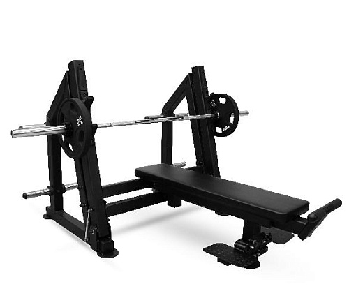 Скамья для жима лёжа с доводчиком, упором и подставкой для ног Bronze Gym PARTNER ML-901