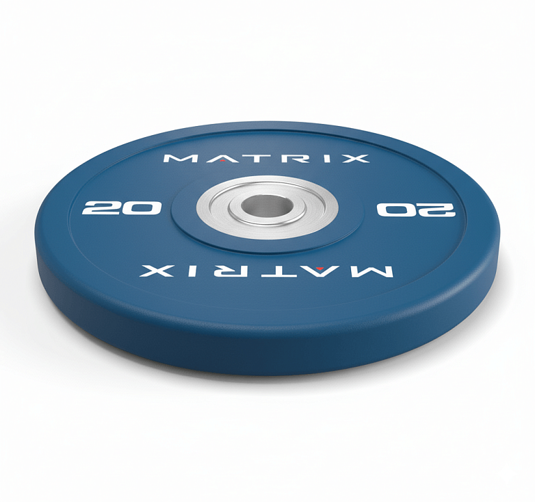 Matrix Fitness Rubber Colored Bumper Plate 5 кг, серый — фото 1