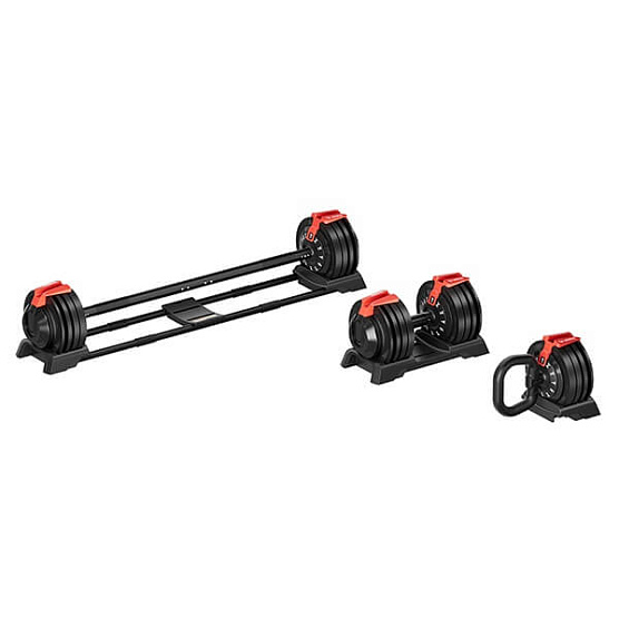 Набор регулируемый штанга+гантель+гиря Hyfit 24 кг фото5