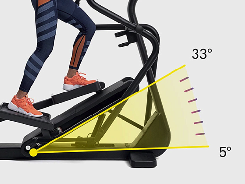 Эллиптический тренажер Technogym SYNCHRO AR LIVE 16 P 7000 METEOR BLACK ADJUSTABLE RAMP