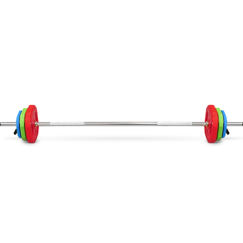 Купить Штанга для аэробики Bronze Gym БОДИПАМП (гриф,весовые диски 2x1,25кг,2x2,5кг,2x5кг,пара замков) в Москве