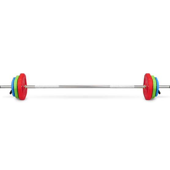 Штанга для аэробики Bronze Gym БОДИПАМП (гриф,весовые диски 2x1,25кг,2x2,5кг,2x5кг,пара замков)