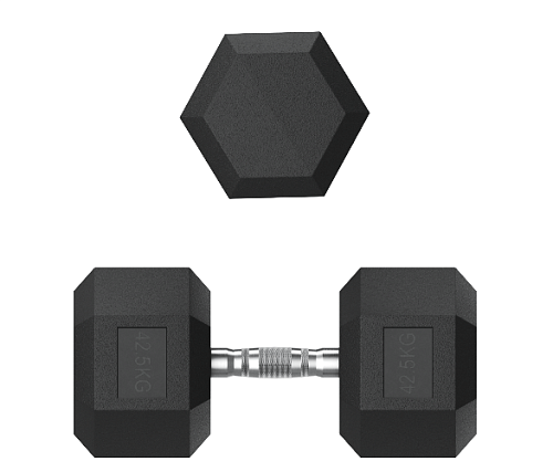 Гантель гексагональная обрезиненная Unix Fit 42,5 кг / шт.