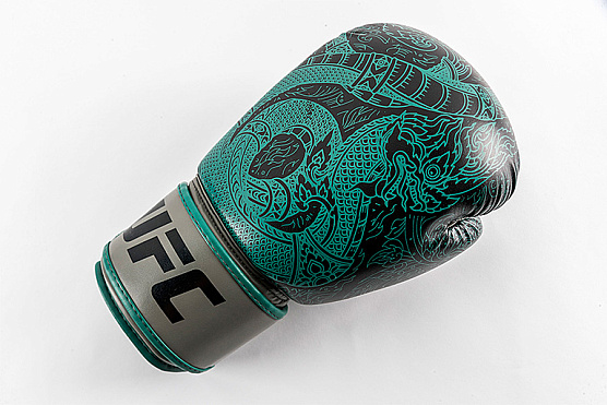 Перчатки для бокса UFC PRO Thai Naga 12 Oz зеленые фото6