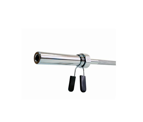 Гриф олимпийский прямой Rebel Fitness хромированный 60 с замками