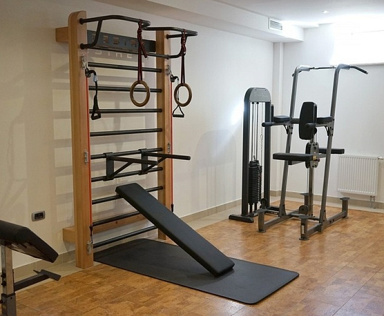 Шведская стенка с эспандерами, брусьями и скамьей Desire Eco Plus фото4