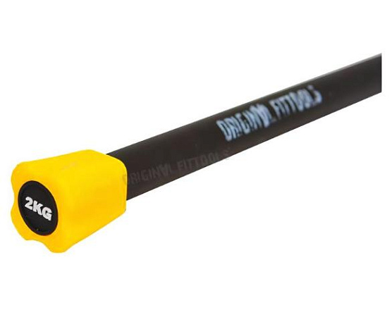 Бодибар Original FitTools FT 2 кг желтый наконечник фото1