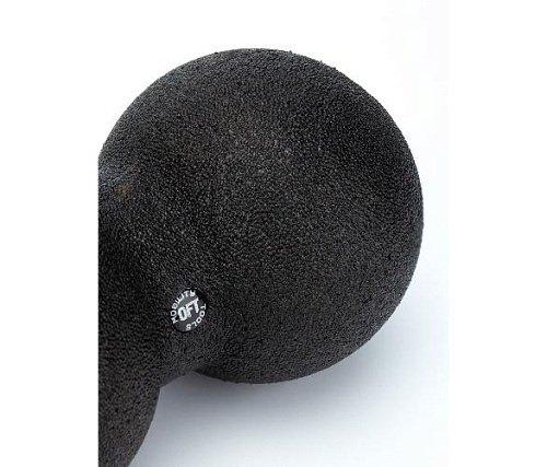 Шар массажный сдвоенный Original FitTools 24 х 12 см черный