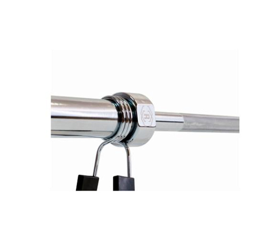 Гриф олимпийский прямой Rebel Fitness хромированный 60 с замками фото1