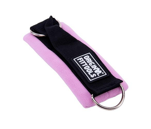 Ремень для тренировки мышц рук регулируемый Original FitTools (D-кольцо) фиолетовый