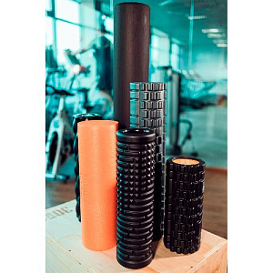 Купить Original FitTools Цилиндр массажный 33 x 14 см черный двойной в Москве