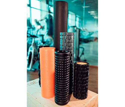 Цилиндр массажный Original FitTools 33 x 14 см черный двойной