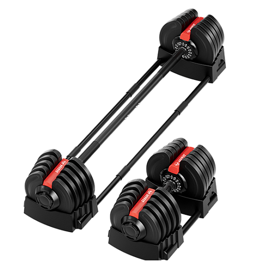 Hyfit Набор регулируемый штанга+гантель 40 кг
