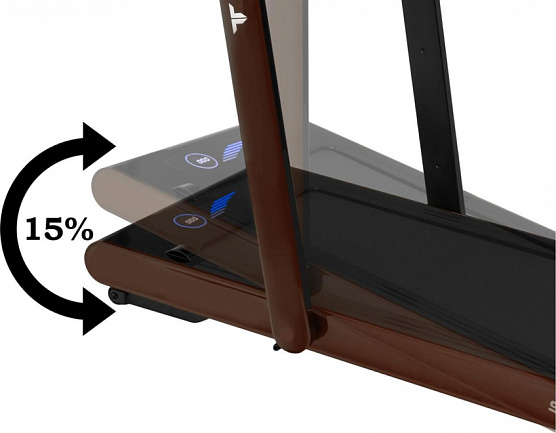 Беговая дорожка Titanium Slimtech S60 (коричневая) фото5