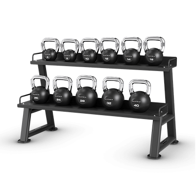 Стойка для гирь Matrix Fitness Kettlebell Rack - PVC 2-ярусная