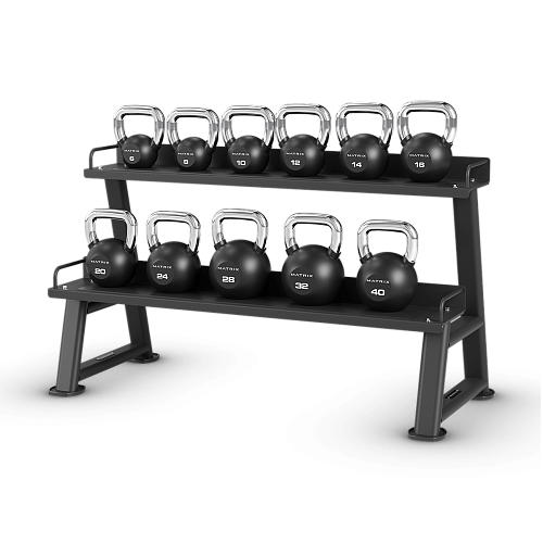 Стойка для гирь Matrix Fitness Kettlebell Rack - PVC 2-ярусная