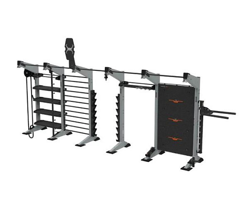 Функциональная стойка 5-модульная Torque X-Create XCFW-5M-X1-05 (односторонняя комплект X1, платинум)