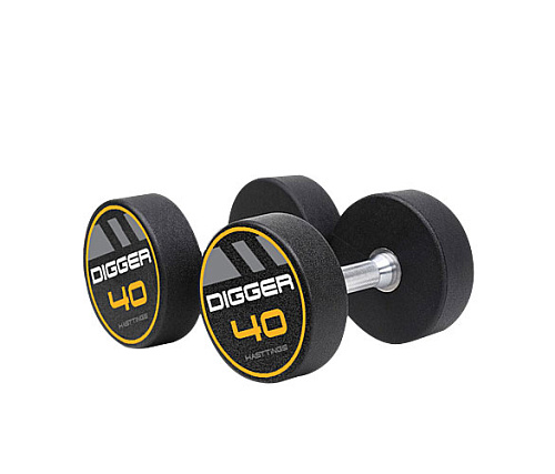 Комплект полиуретановых гантелей Hasttings 10 пар от 27,5 до 50 кг