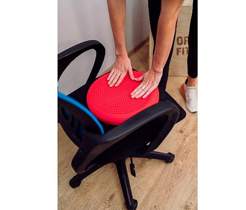 Балансировочная подушка Original FitTools FT-BPD02-RED красная