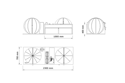 Стойка с аксессуарами Pent RACKA