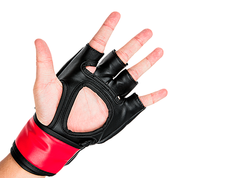 Перчатки MMA для грэпплинга UFC 5 унций красные S/M