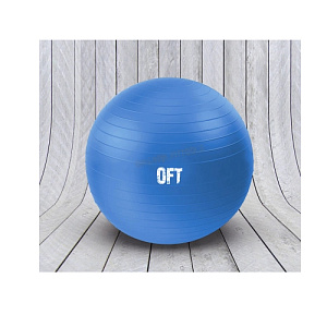 Купить Original FitTools Гимнастический мяч 75 см синий с насосом в Москве