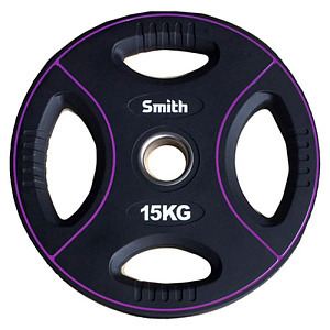 Купить Smith Fitness Excellence Диск для штанги полиуретановый 15 кг в Москве