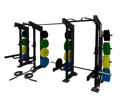 Купить Функциональная стойка 2-модульная Torque X-Create XCFW-2M-14-X1-07 (односторонняя комплект X1, 427 см, чёрный) в Москве