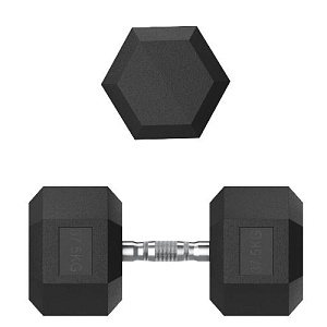 Купить Unix Fit Гантель гексагональная обрезиненная 37,5 кг / шт. в Москве