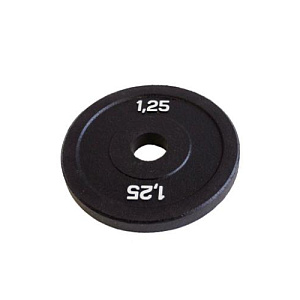 Купить Original FitTools Диск бамперный 1,25 кг (черный) в Москве