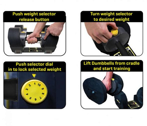 Гантели наборные MX Select MX-85 2 шт без стойки
