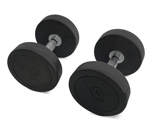 Купить Гантель круглая обрезиненная Unix Fit PRO 10 кг / шт. в Москве