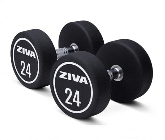 Гантели уретановые Ziva ZXP-DBPU-8635-GYWT 12 кг (пара)