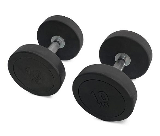 Гантель круглая обрезиненная Unix Fit PRO 10 кг / шт.