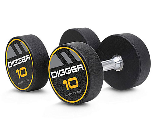 Купить Комплект полиуретановых гантелей Hasttings Digger HD51D4C-2,5-25 10 пар 2,5–25 кг в Москве