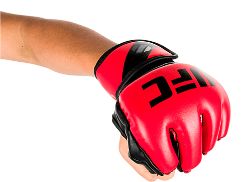 Перчатки MMA для грэпплинга UFC 5 унций красные S/M