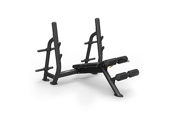 Олимпийская скамья с отрицательным углом наклона Spirit Fitness SP-4211 фото2