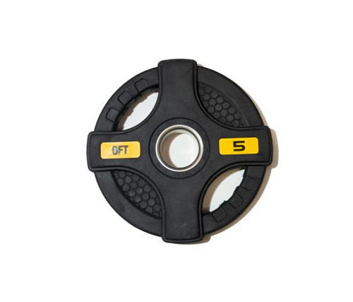 Штанга олимпийская Original FitTools 128 кг (диски с двумя хватами, хромированный гриф)