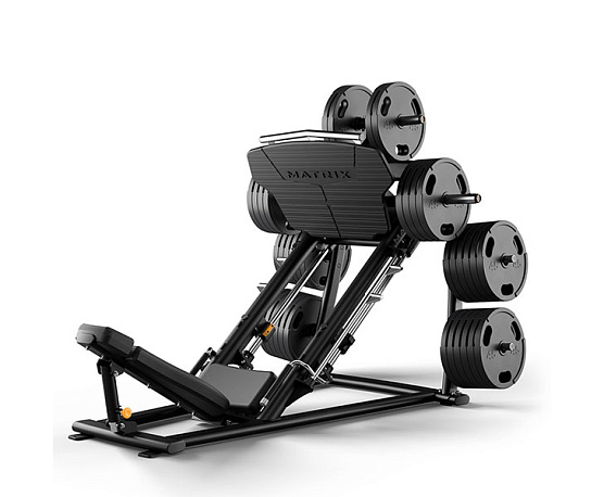 Нагружаемый дисками тренажер Matrix Fitness MAGNUM MG-PL70 Наклонный жим ногами