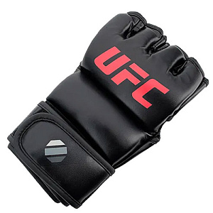 Купить UFC Перчатки MMA для грэпплинга 7 унций чёрные S/M в Москве