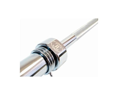 Гриф олимпийский прямой Rebel Fitness хромированный 60 с замками