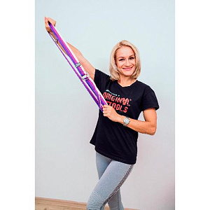 Купить Original FitTools Ремешок для йоги 182 см, трехцветный в Москве
